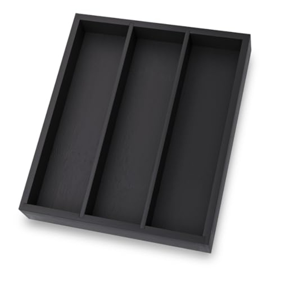 Drawer Organizer Bamboo - ที่จัดระเบียบช้อนส้อมไม้ไผ่สำหรับลิ้นชักครัว, ถาดจัดระเบียบช้อนส้อมสำหรับห้องครัว, ช้อนส้อม, อุปกรณ์ครัว