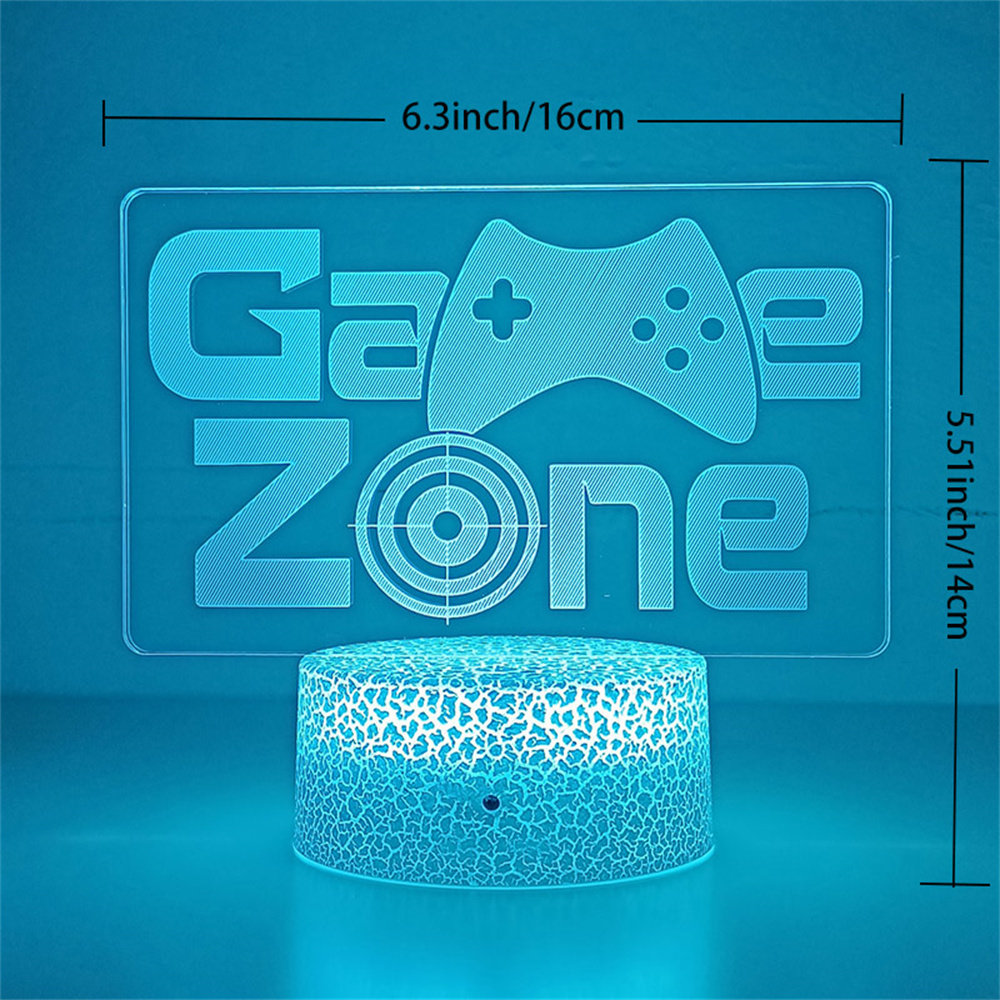 Desk Setup Kids - ไฟ LED 2022ดวงสำหรับตั้งโต๊ะห้องนอนเล่นเกมไฟเซ็นเซอร์โลโก้สัญลักษณ์ตกแต่ง3D ไฟกลางคืนสำหรับเด็กโคมไฟข้างเตียงเด็กของขวัญวันเกิด