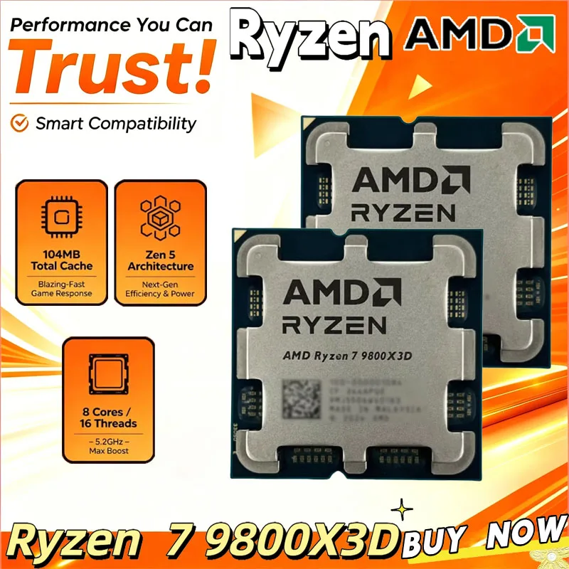 Amd Cpu Ryzen 7 - AMD Ryzen 7 9800X3D ซีพียูสำหรับเล่นเกม R7