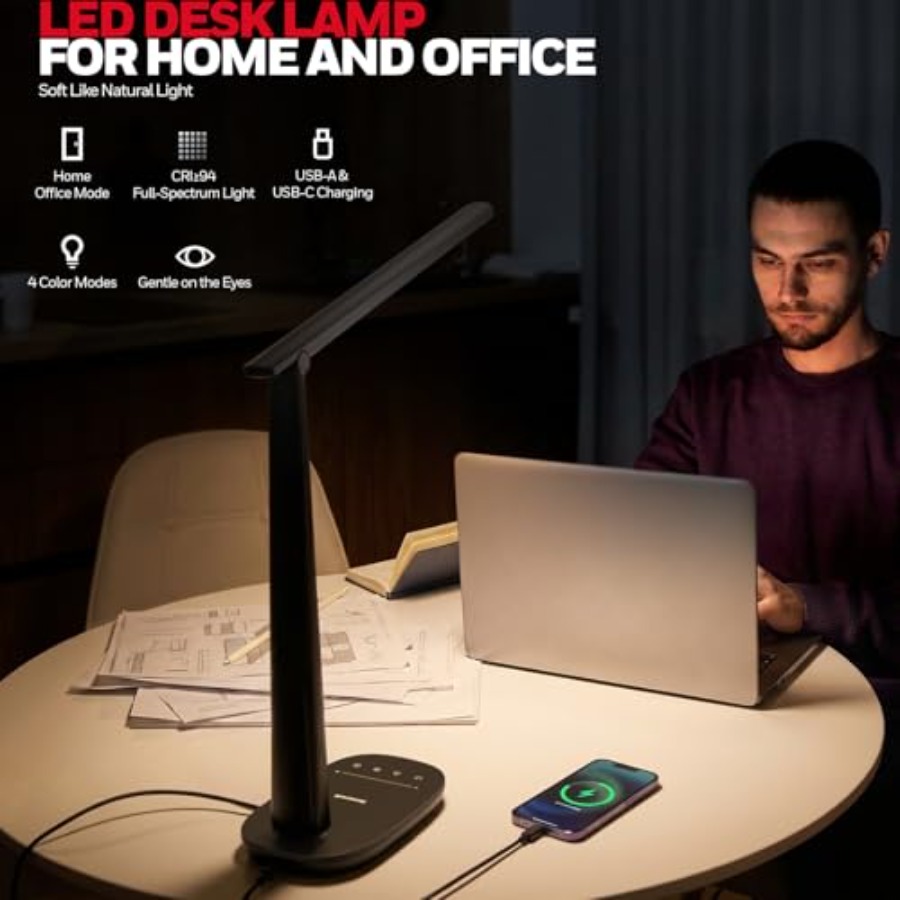 โคมไฟตั้งโต๊ะ LED สำหรับโฮมออฟ - Led Desk Light Usb บทวิจารณ์และราคา