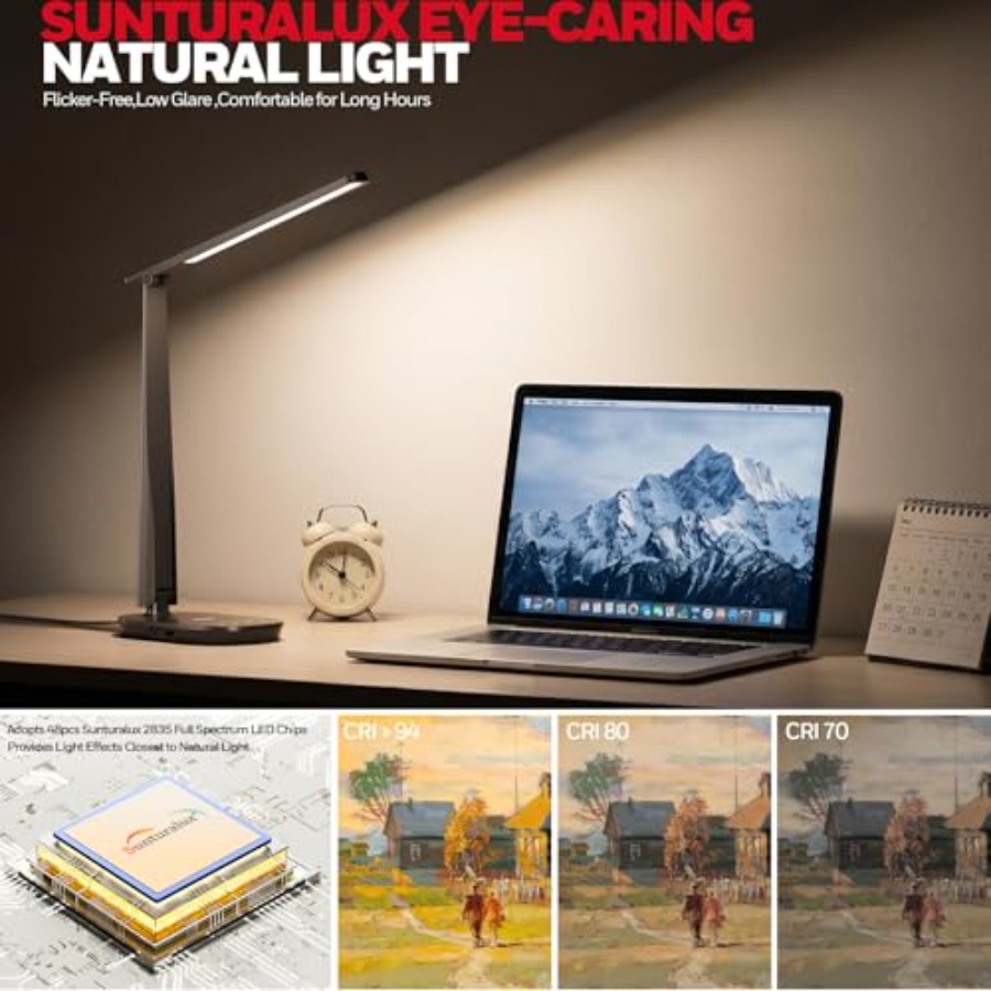 โคมไฟตั้งโต๊ะ LED สำหรับโฮมออฟ - Led Desk Light Usb บทวิจารณ์และราคา