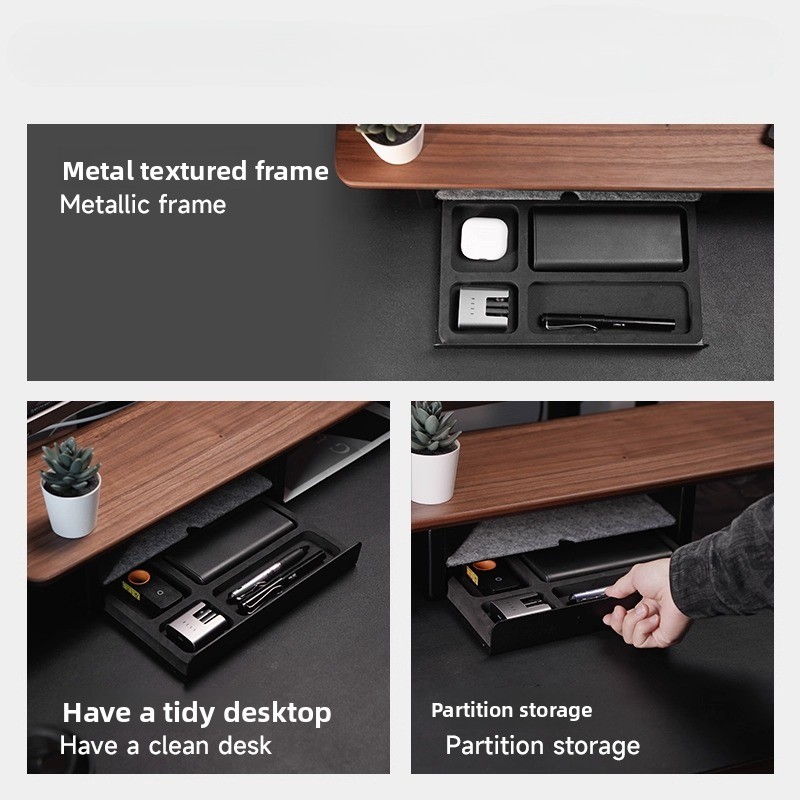 ขาตั้งจอพร้อมลิ้นชักเก็บของ อุ - Setup Desk Monitor บทวิจารณ์และราคา