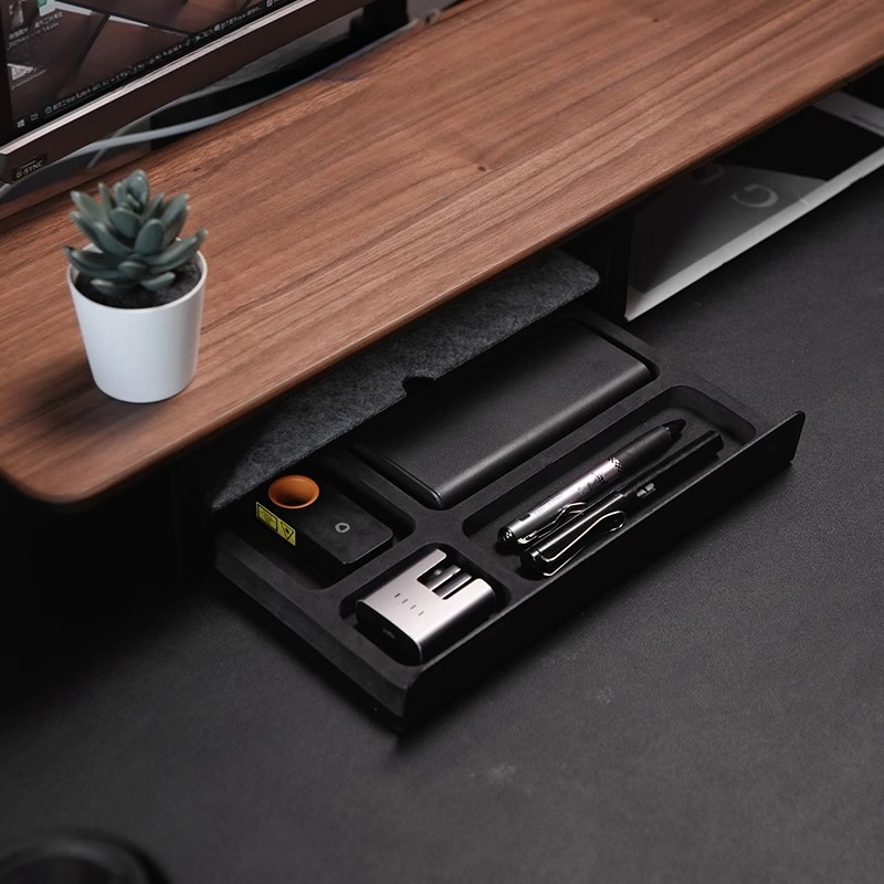 ขาตั้งจอพร้อมลิ้นชักเก็บของ อุ - Setup Desk Monitor บทวิจารณ์และราคา