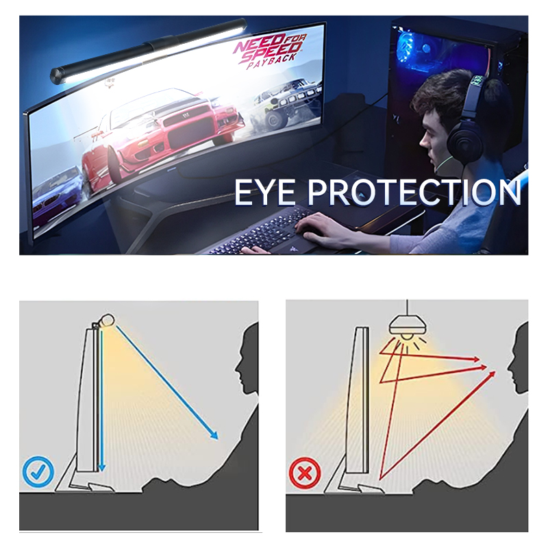 จอมอนิเตอร์โคมไฟ LED แบบตั้งโต - Led Desk Light Usb บทวิจารณ์และราคา