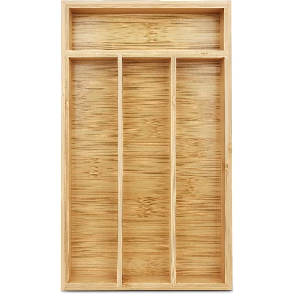 ถาดจัดระเบียบลิ้นชักไม้ไผ่ทนทา - Drawer Organizer Bamboo บทวิจารณ์และราคา