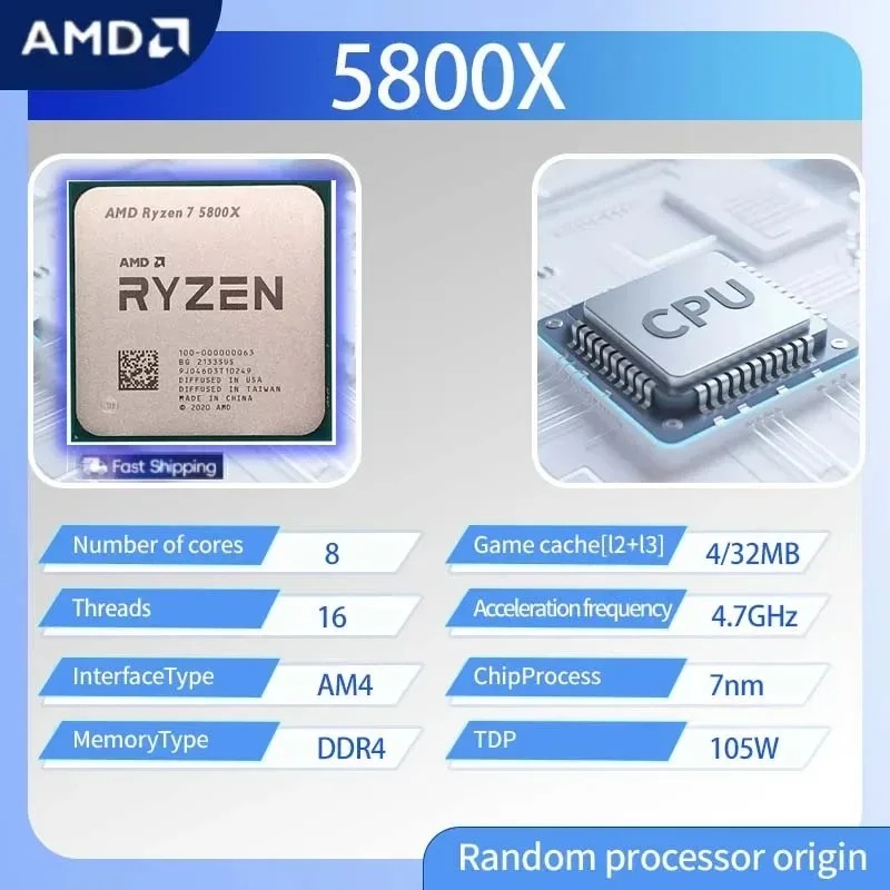 AMD Ryzen 7 5800X GHz, ซ็อกเก็ - Amd Cpu Ryzen 7 บทวิจารณ์และราคา