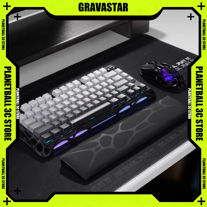 แผ่นรองข้อมือคีย์บอร์ด GravaSt - Ergonomic Desk Setup Keyboard บทวิจารณ์และราคา