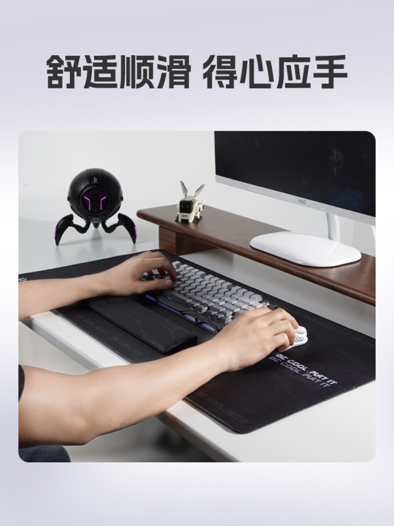 แผ่นรองข้อมือคีย์บอร์ด GravaSt - Ergonomic Desk Setup Keyboard บทวิจารณ์และราคา