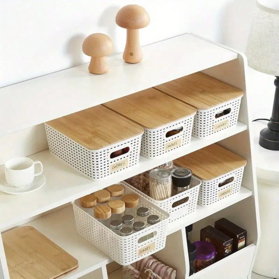 ชุดกล่องเก็บของแบบซ้อนกันได้ 6 - Drawer Organizer Bamboo บทวิจารณ์และราคา