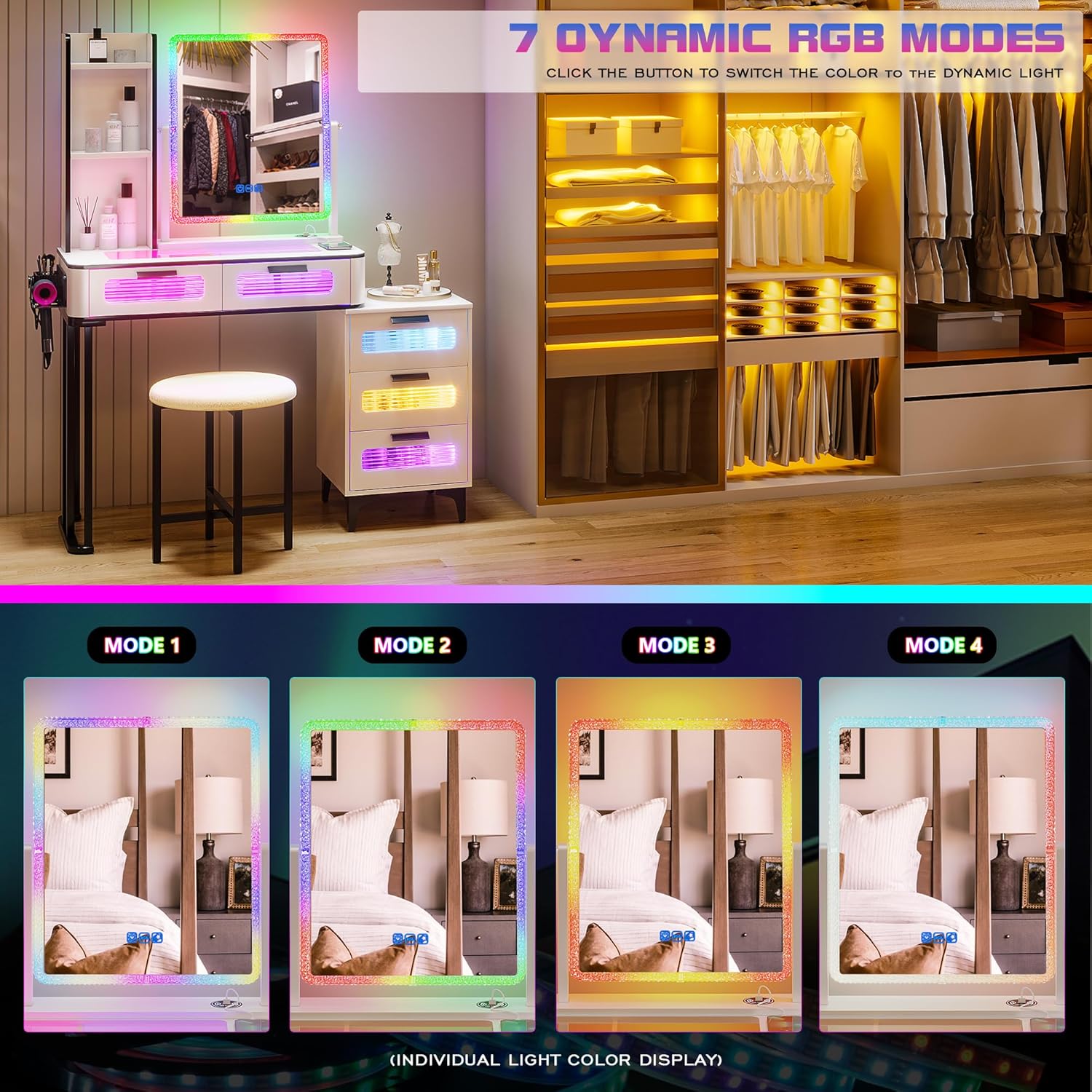 โต๊ะเครื่องแป้ง i*-RGB พร้อมแท - Desk Setup Charging Station บทวิจารณ์และราคา