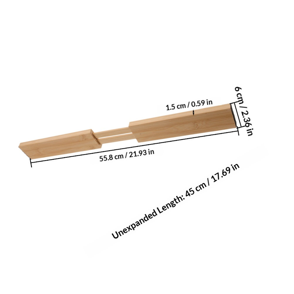 ตัวแบ่งลิ้นชักไม้ไผ่ 2 ชิ้น ปร - Drawer Organizer Bamboo บทวิจารณ์และราคา