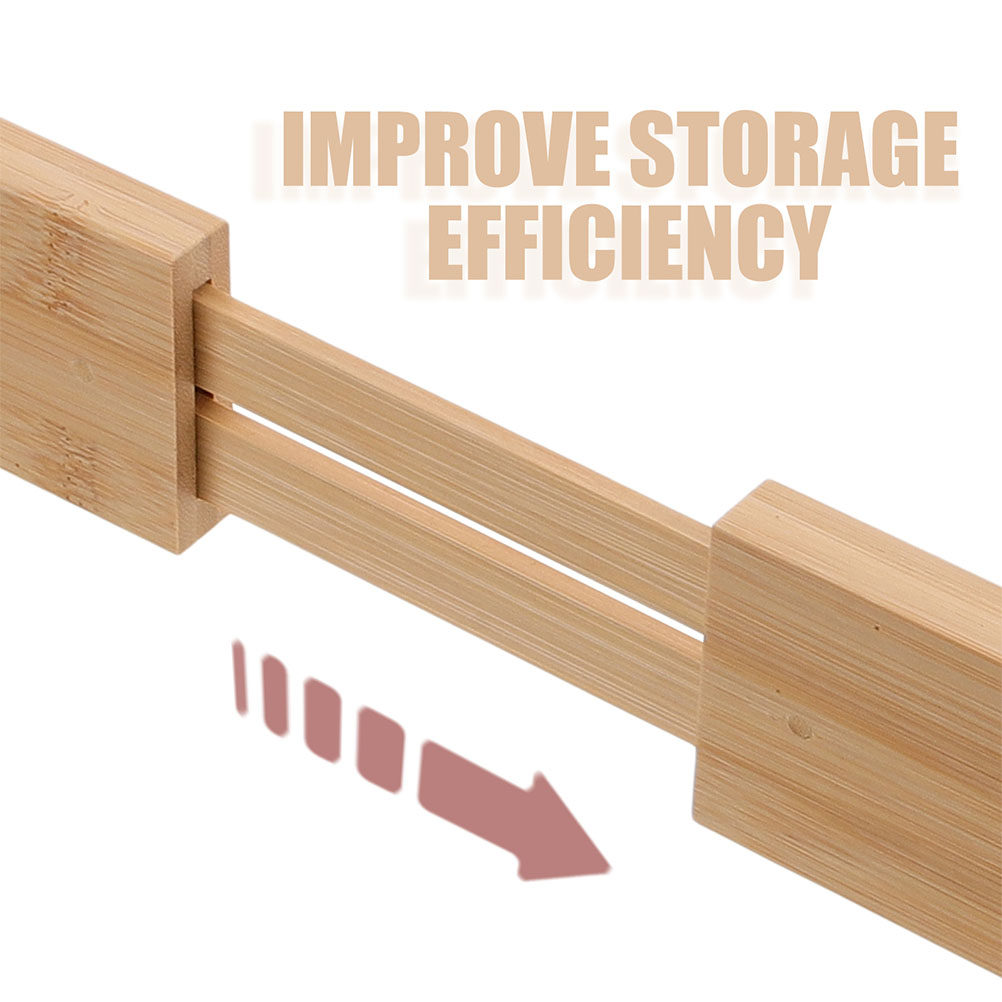 ตัวแบ่งลิ้นชักไม้ไผ่ 2 ชิ้น ปร - Drawer Organizer Bamboo บทวิจารณ์และราคา