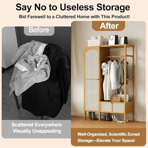 ราวแขวนเสื้อผ้าแบบตั้งพื้นสไตล - Drawer Organizer Bamboo บทวิจารณ์และราคา