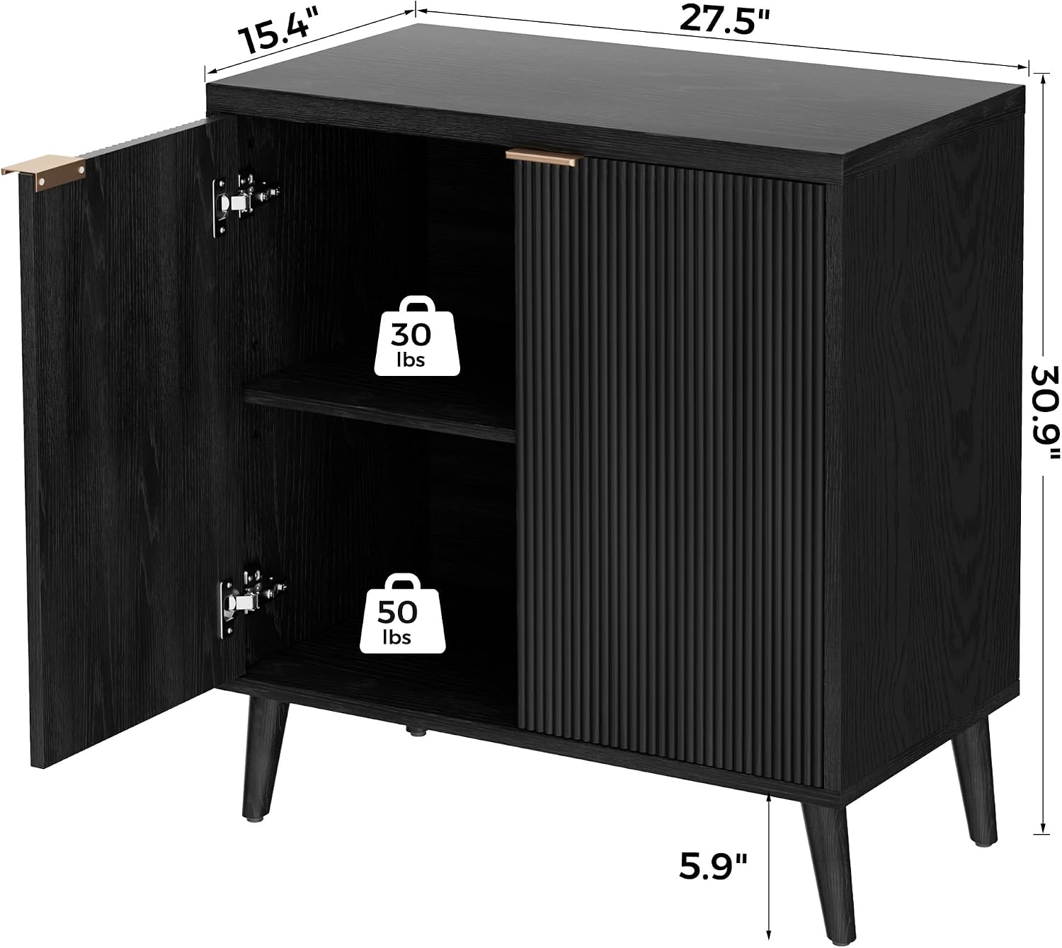 ตู้บุฟเฟ่ต์ลายลูกฟูกพร้อมที่เก - Desk Setup Room บทวิจารณ์และราคา
