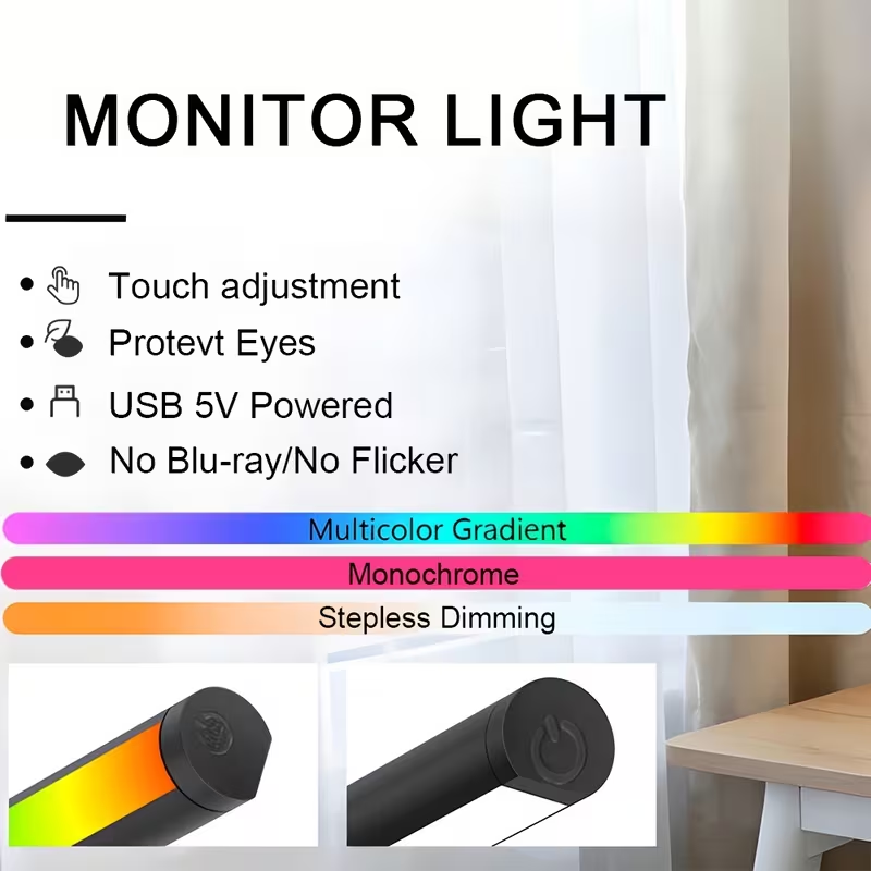 ไฟ LED แบบแขวนหน้าจอ USB 5V สำ - Led Desk Light Usb บทวิจารณ์และราคา
