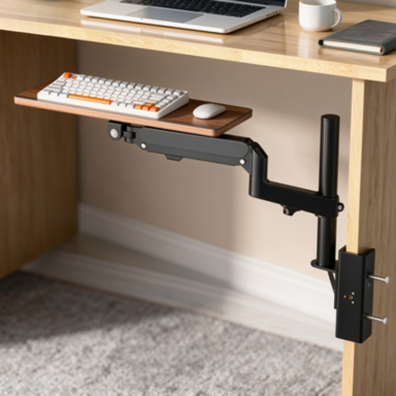 ประหยัดพื้นที่ใต้โต๊ะ ถาดวางคี - Ergonomic Desk Setup Keyboard บทวิจารณ์และราคา