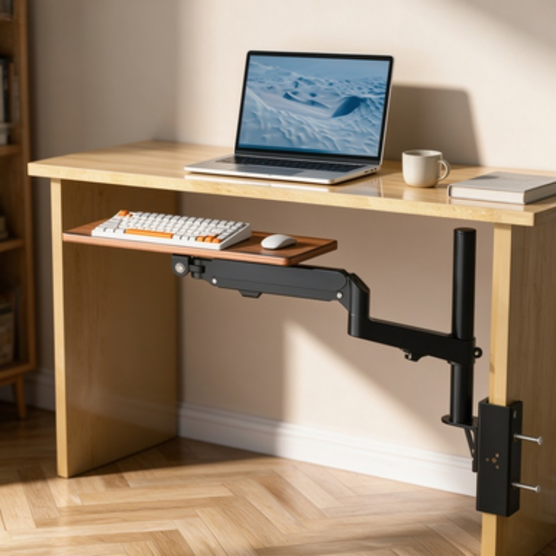 ประหยัดพื้นที่ใต้โต๊ะ ถาดวางคี - Ergonomic Desk Setup Keyboard บทวิจารณ์และราคา