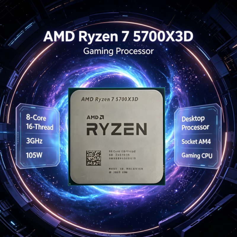 AMD Ryzen 7 5700X3D ซีพียูเดสก - Amd Cpu Ryzen 7 บทวิจารณ์และราคา