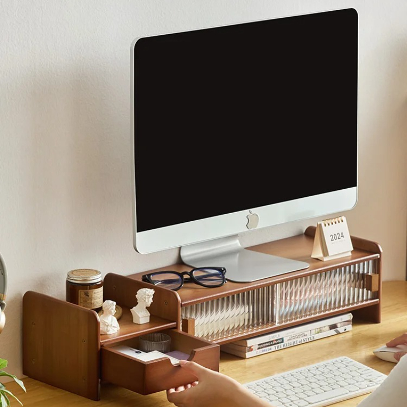 ‌ ขาตั้งจอคอมพิวเตอร์พร้อมลิ้น - Drawer Organizer Bamboo บทวิจารณ์และราคา