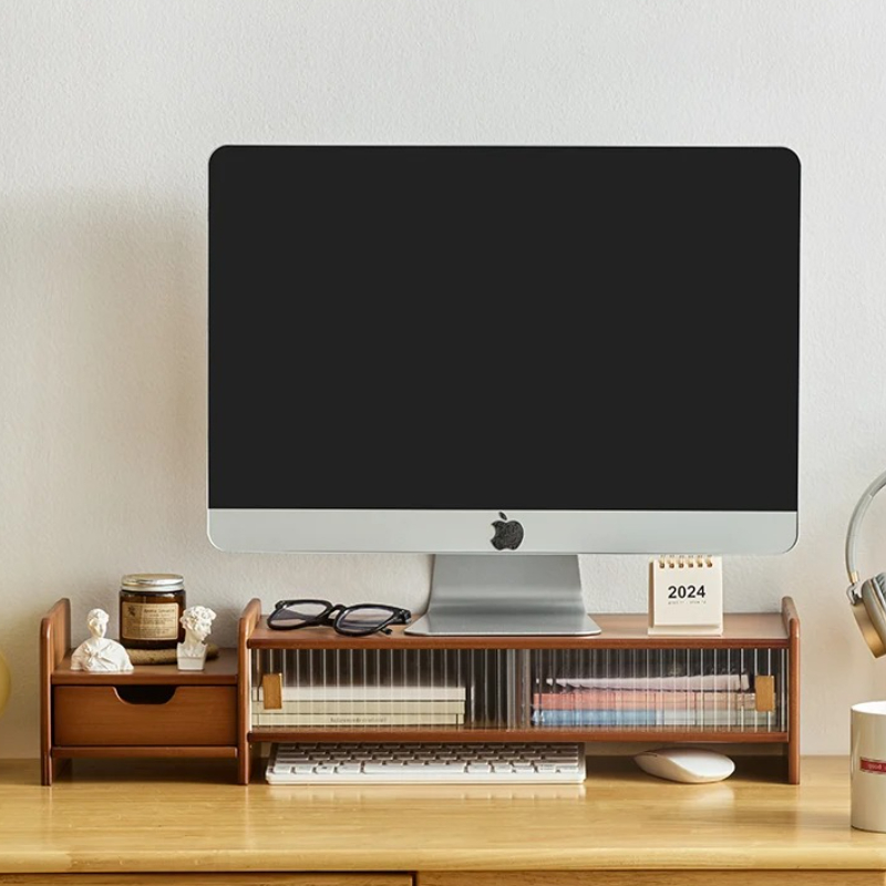 ‌ ขาตั้งจอคอมพิวเตอร์พร้อมลิ้น - Drawer Organizer Bamboo บทวิจารณ์และราคา