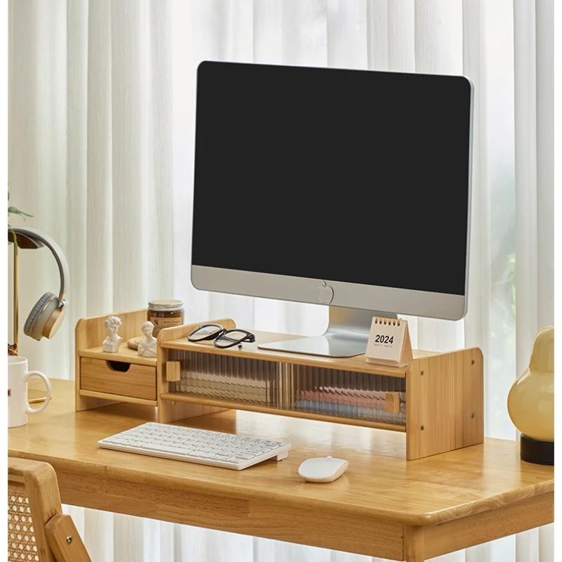 ‌ ขาตั้งจอคอมพิวเตอร์พร้อมลิ้น - Drawer Organizer Bamboo บทวิจารณ์และราคา