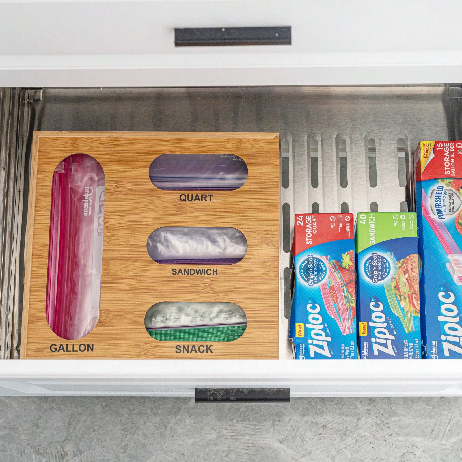 กล่องจัดระเบียบลิ้นชักครัวแบบซ - Drawer Organizer Bamboo บทวิจารณ์และราคา