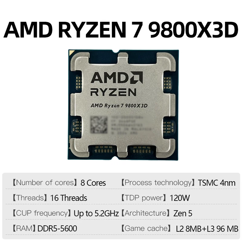 AMD Ryzen 7 9800X3D ซีพียูสำหร - Amd Cpu Ryzen 7 บทวิจารณ์และราคา
