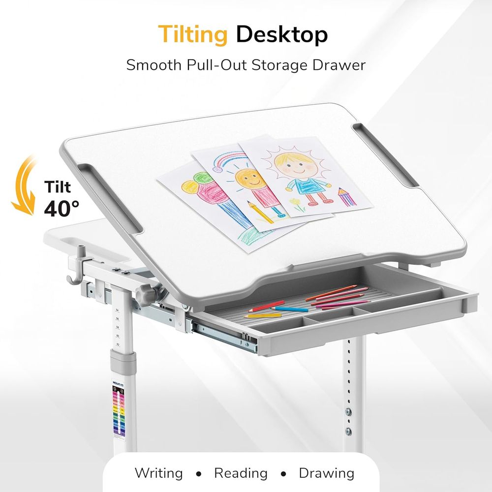ชุดโต๊ะและเก้าอี้สำหรับเด็ก ปร - Desk Setup Kids บทวิจารณ์และราคา