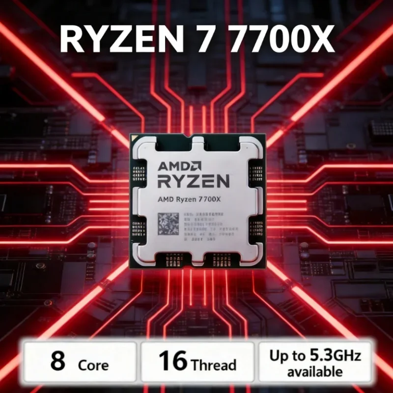 AMD Ryzen 7 7700X R7 7700X ซีพ - Amd Cpu Ryzen 7 บทวิจารณ์และราคา