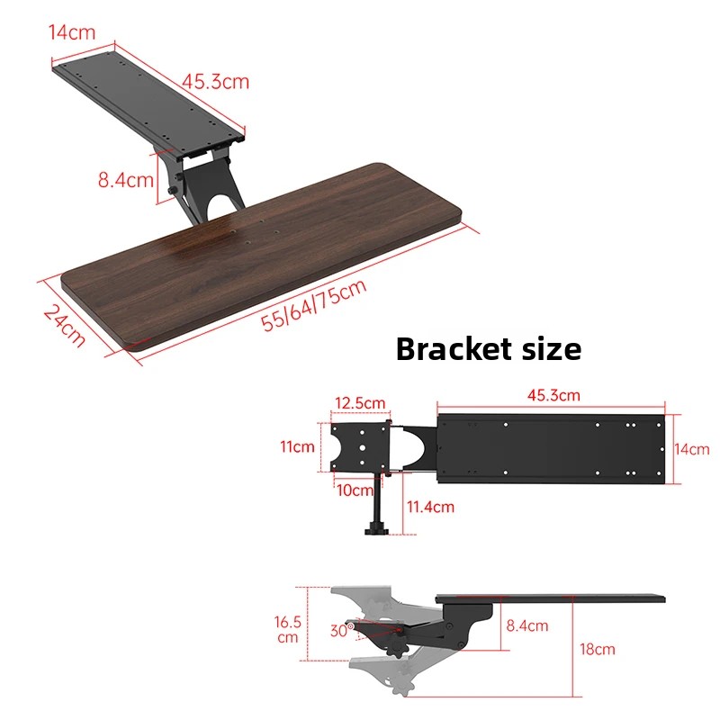 ถาดวางคีย์บอร์ดใต้โต๊ะแบบ Ergo - Ergonomic Desk Setup Keyboard บทวิจารณ์และราคา