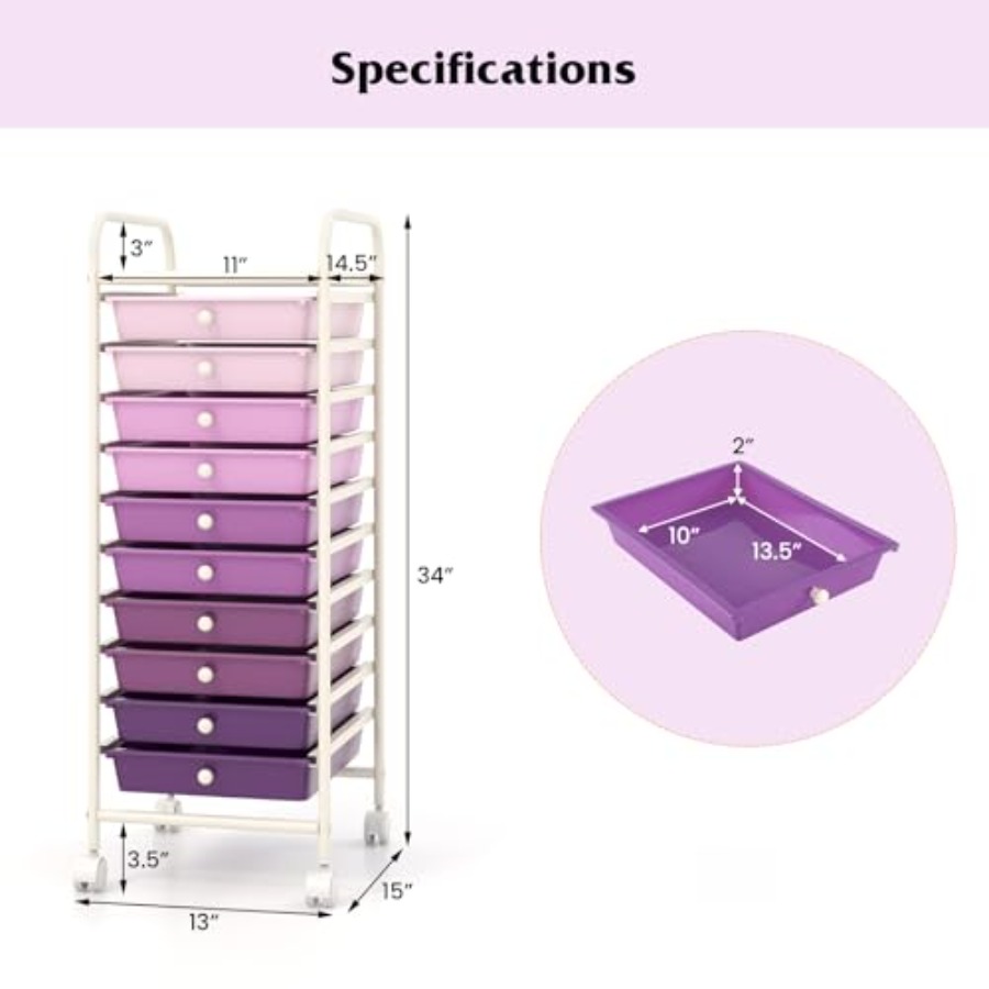 รถเข็นเก็บของ, รถเข็นอเนกประสง - Drawer Organizer Bamboo บทวิจารณ์และราคา