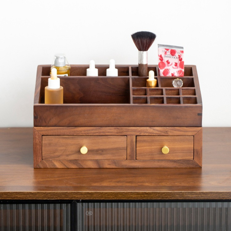 กล่องเก็บของไม้เนื้อแข็งสองชั้ - Drawer Organizer Bamboo บทวิจารณ์และราคา