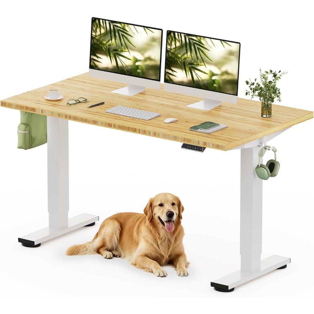 FLEXISPOT โต๊ะทำงานแบบยืนไม้ไผ - Setup Desk Monitor บทวิจารณ์และราคา