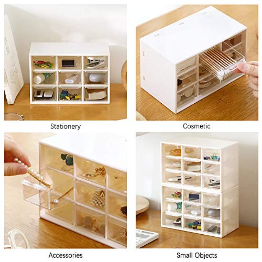 กล่องจัดระเบียบลิ้นชักพลาสติกข - Drawer Organizer Bamboo บทวิจารณ์และราคา