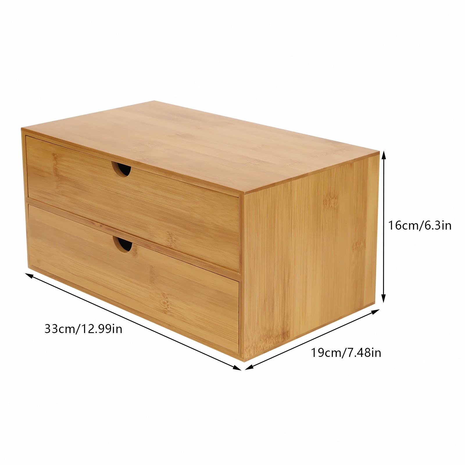 กล่องจัดระเบียบโต๊ะทำงาน 2 ชั้ - Drawer Organizer Bamboo บทวิจารณ์และราคา